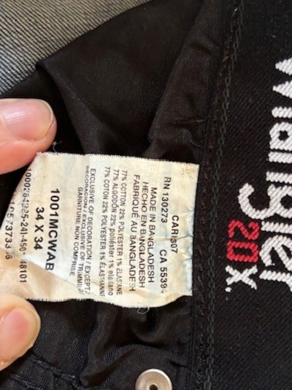 2 Pairs Wrangler 20x 01 Men's Relaxed Fit Jeans - Blue - Picture 8 of 11